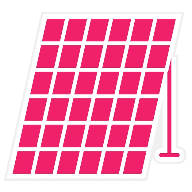 Diseño vectorial del panel solar Estilo del icono