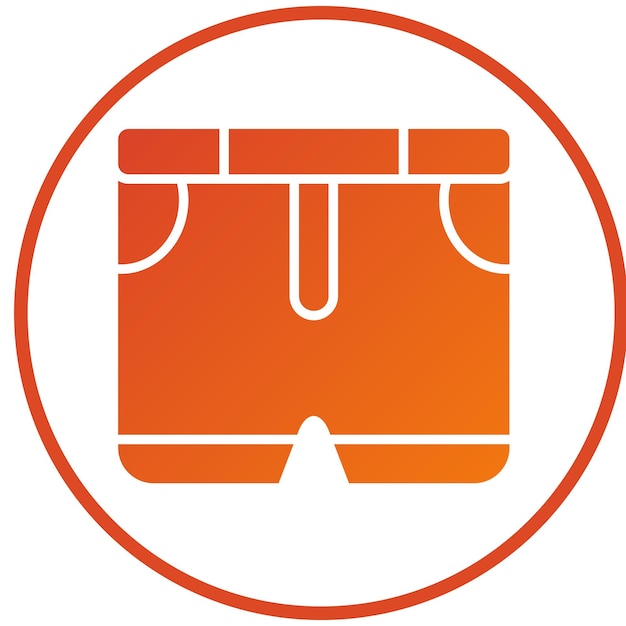 Diseño vectorial de pantalones cortos para bebés Estilo de icono