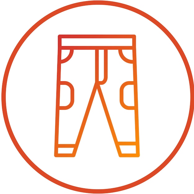 Diseño vectorial de pantalones de esquí estilo icono