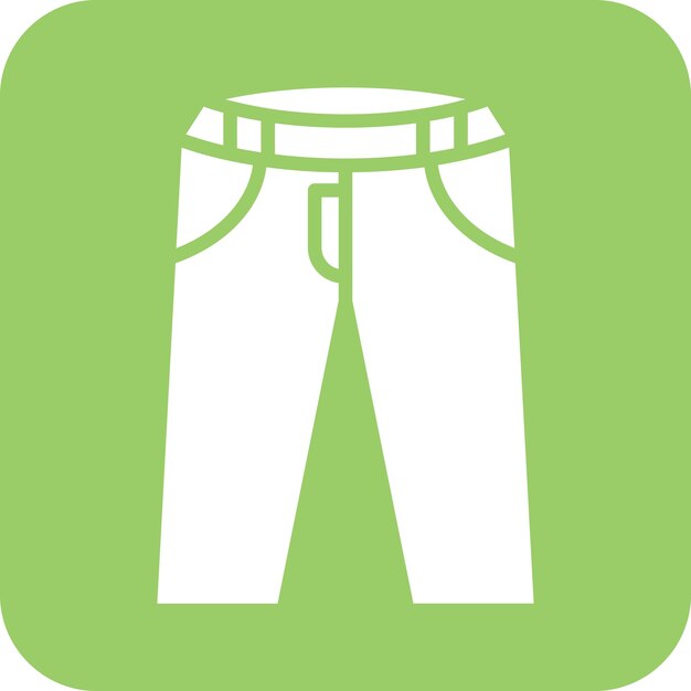 Diseño vectorial de pantalones Estilo de icono