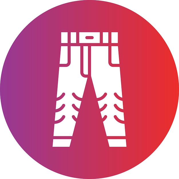 Diseño vectorial de pantalones Estilo de icono