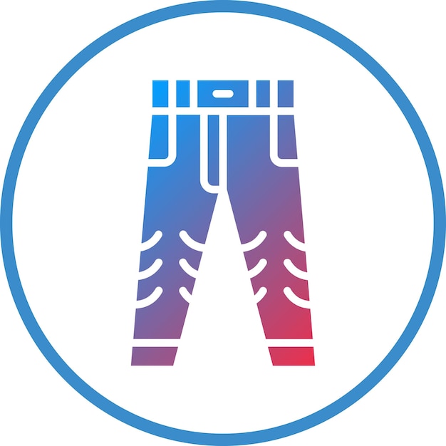 Diseño vectorial de pantalones Estilo de icono