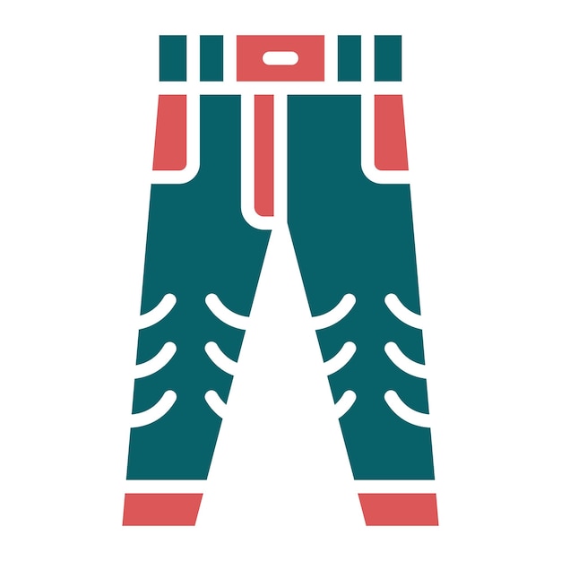 Diseño vectorial de pantalones Estilo de icono