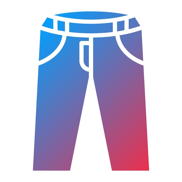 Diseño vectorial de pantalones Estilo de icono