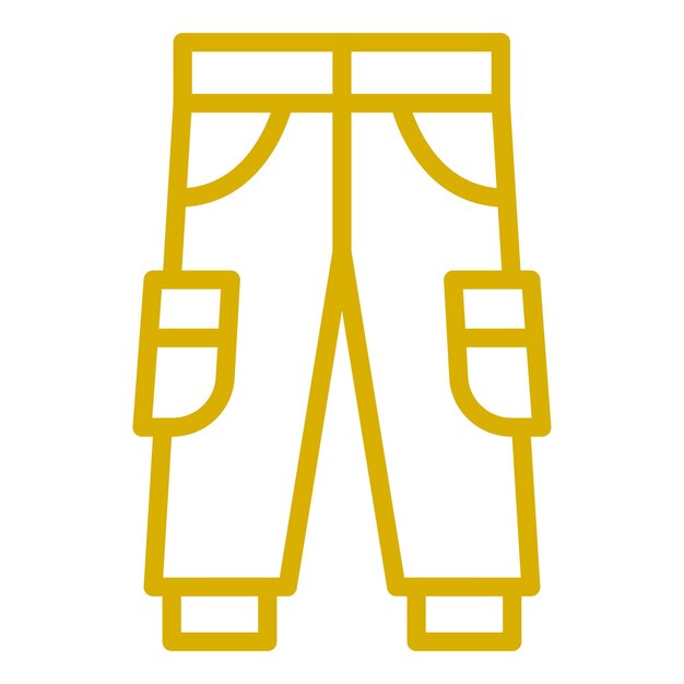 Diseño vectorial de pantalones Estilo de icono