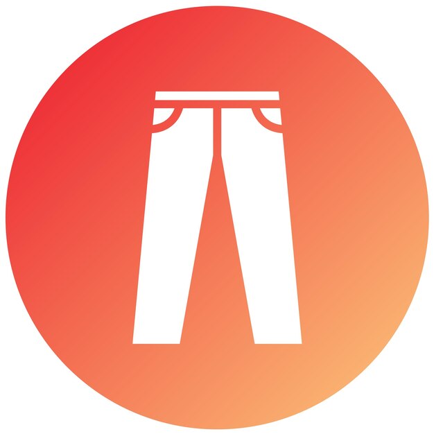 Diseño vectorial de pantalones Estilo de icono