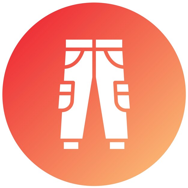 Diseño vectorial de pantalones Estilo de icono
