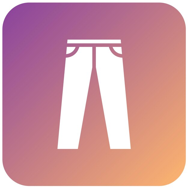 Diseño vectorial de pantalones Estilo de icono