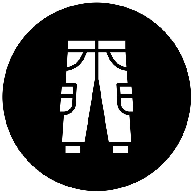 Diseño vectorial de pantalones Estilo de icono