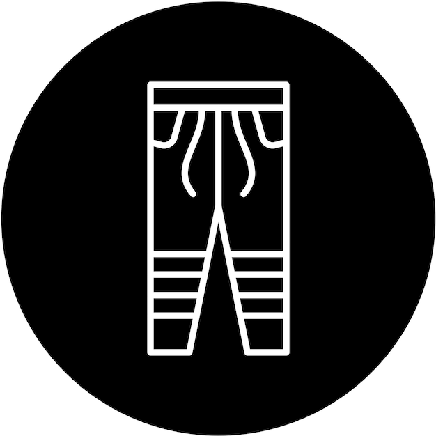 Diseño vectorial de pantalones Estilo de icono
