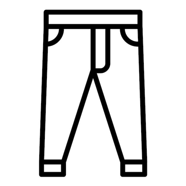 Diseño vectorial de pantalones Estilo de icono