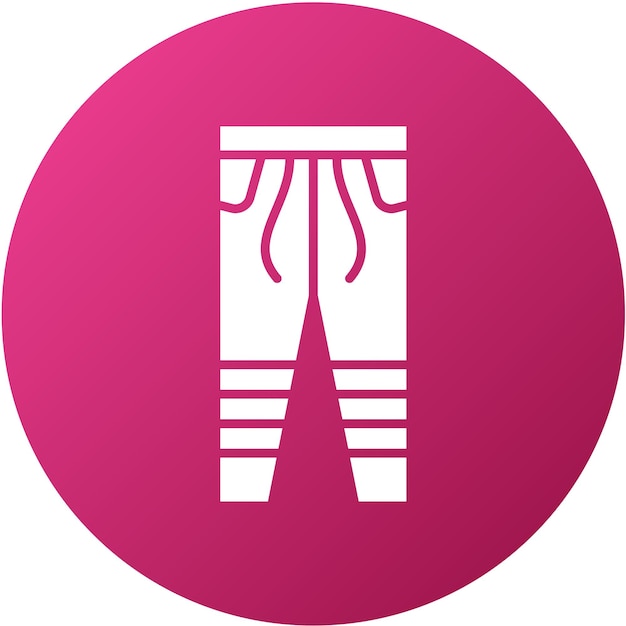 Diseño vectorial de pantalones Estilo de icono