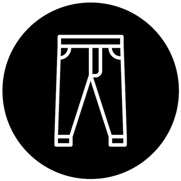 Diseño vectorial de pantalones Estilo de icono