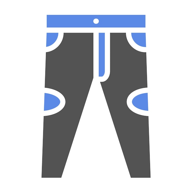Diseño vectorial de pantalones de golf estilo icono
