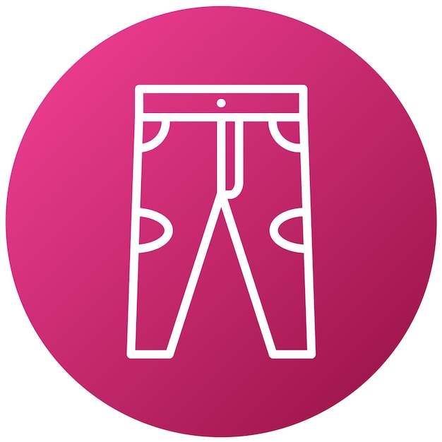 Diseño vectorial de pantalones de golf estilo icono