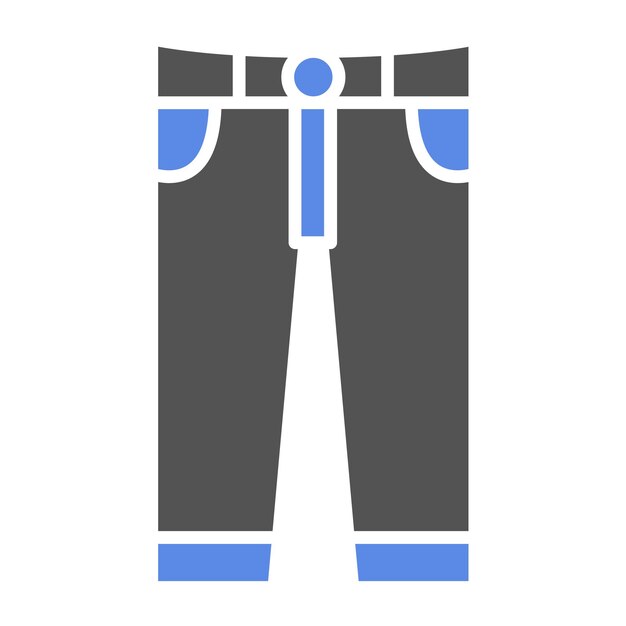 Vector diseño vectorial de pantalones para hombres estilo de icono