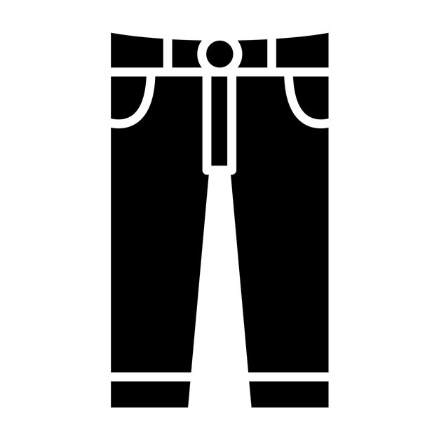 Diseño vectorial de pantalones para hombres Estilo de icono