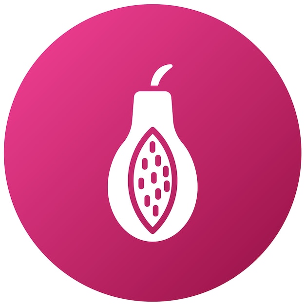 Diseño vectorial Papaya Pizzazz Estilo de icono