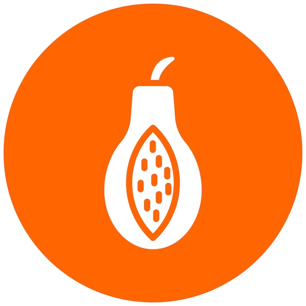 Diseño vectorial Papaya Pizzazz Estilo de icono