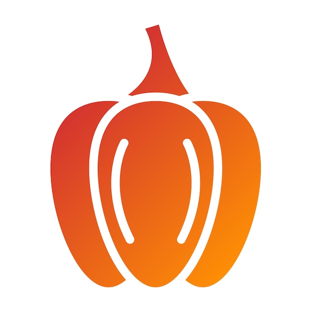 Diseño vectorial Paprika Estilo de icono de placer