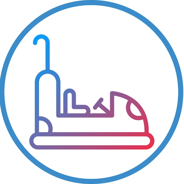 Diseño vectorial del parachoques de automóviles Estilo de icono