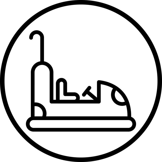 Diseño vectorial del parachoques de automóviles Estilo de icono