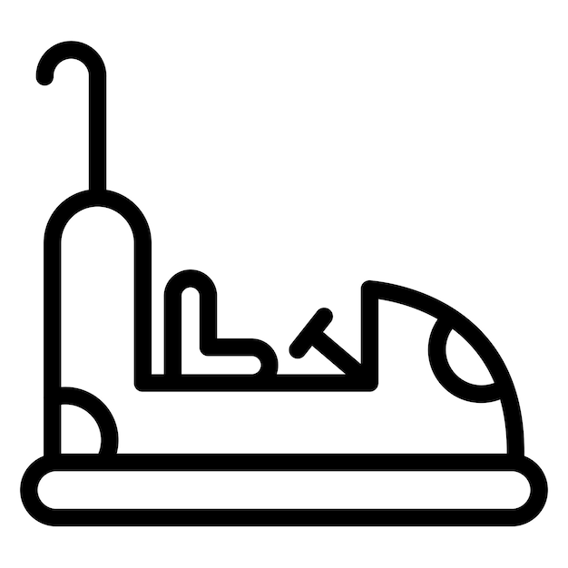 Diseño vectorial del parachoques de automóviles Estilo de icono