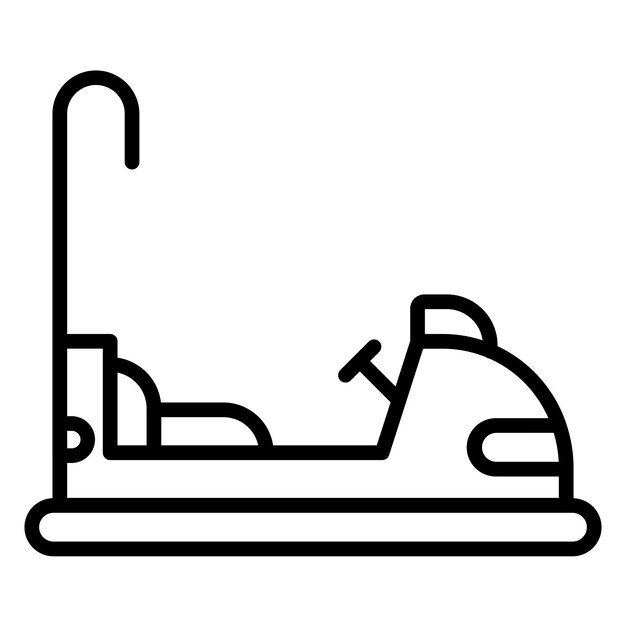 Diseño vectorial del parachoques de automóviles Estilo de icono
