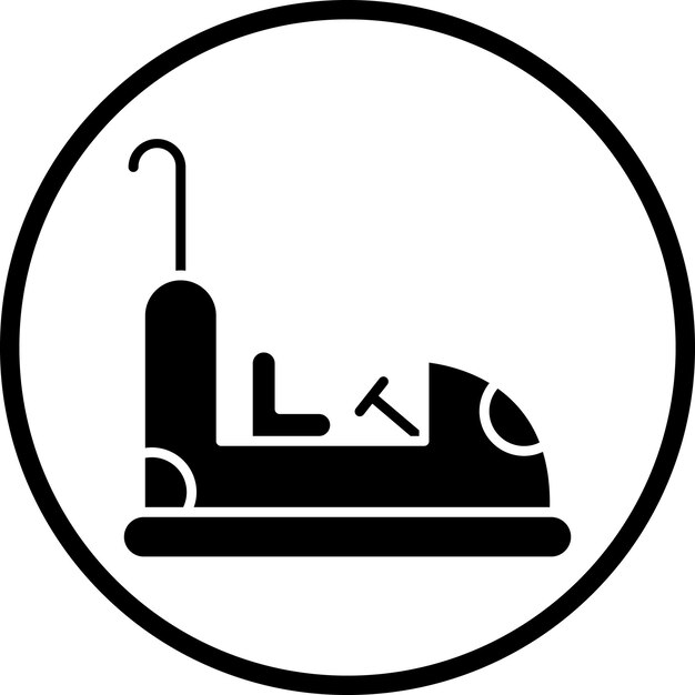 Diseño vectorial del parachoques de automóviles Estilo de icono