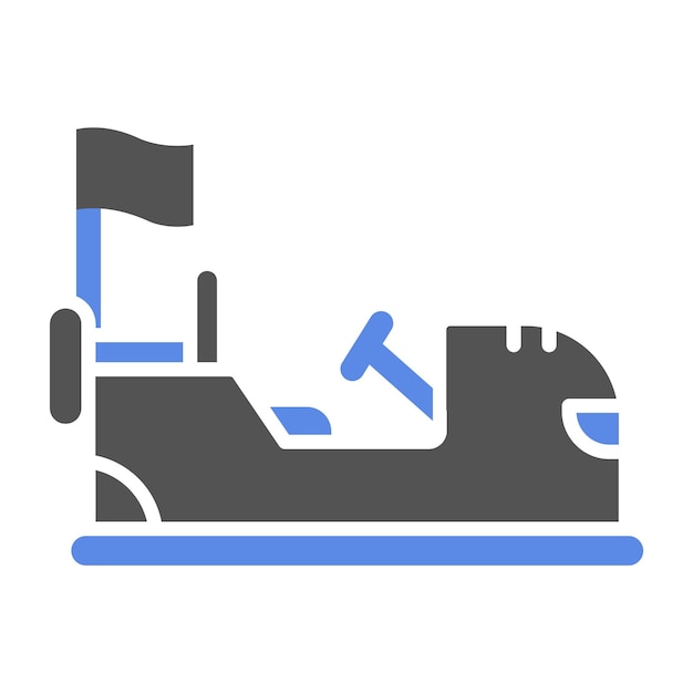 Diseño vectorial del parachoques de automóviles Estilo de icono