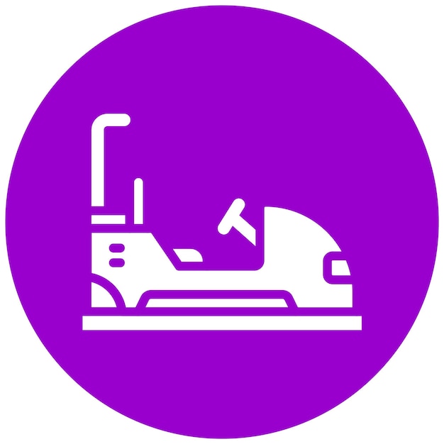 Diseño vectorial del parachoques de automóviles Estilo de icono