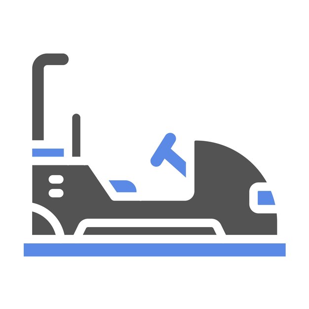 Diseño vectorial del parachoques de automóviles Estilo de icono