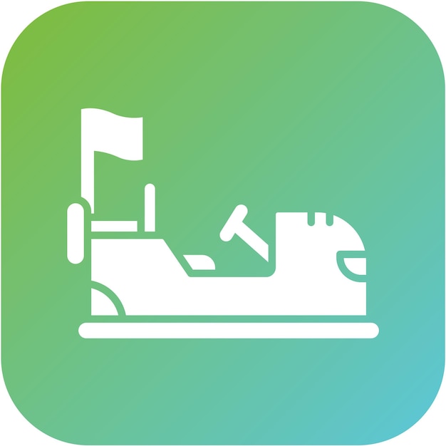Diseño vectorial del parachoques de automóviles Estilo de icono