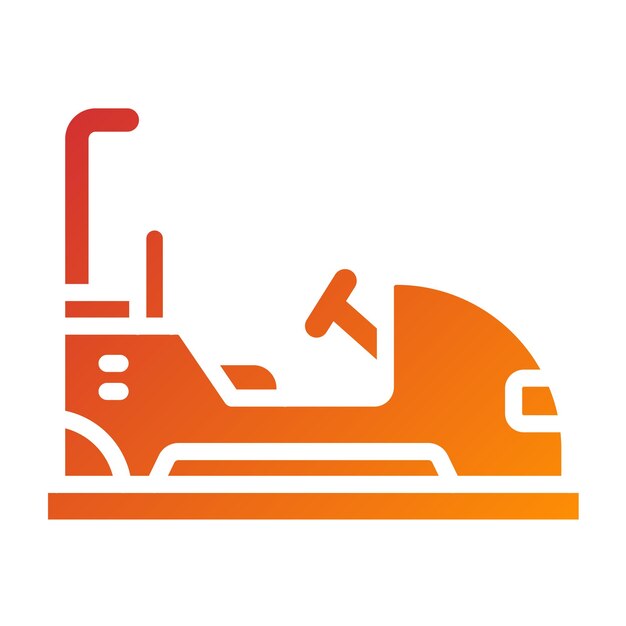 Diseño vectorial del parachoques de automóviles Estilo de icono