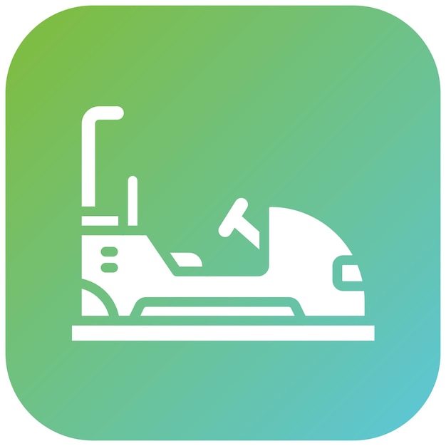 Diseño vectorial del parachoques de automóviles Estilo de icono