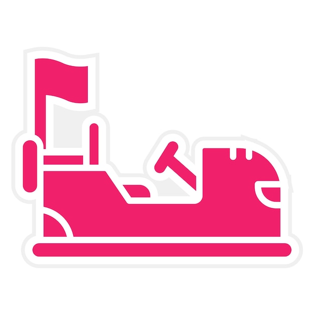 Diseño vectorial del parachoques de automóviles Estilo de icono