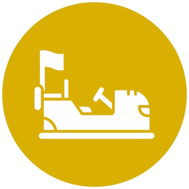 Diseño vectorial del parachoques de automóviles Estilo de icono