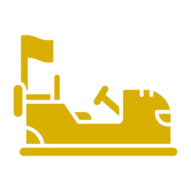 Diseño vectorial del parachoques de automóviles Estilo de icono