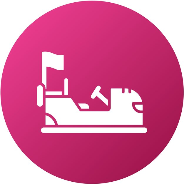 Diseño vectorial del parachoques de automóviles Estilo de icono