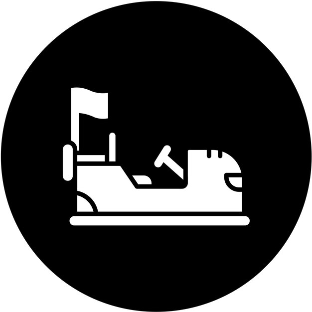 Diseño vectorial del parachoques de automóviles Estilo de icono
