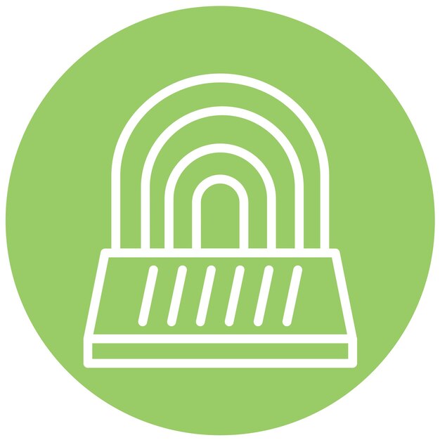 Diseño vectorial del parque Concertshell Estilo de icono