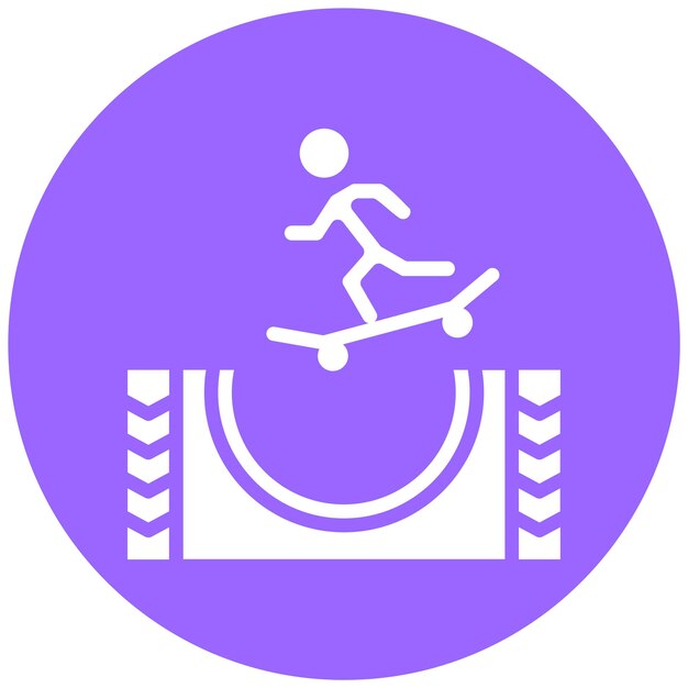 Diseño vectorial del parque de patinaje Icon Style