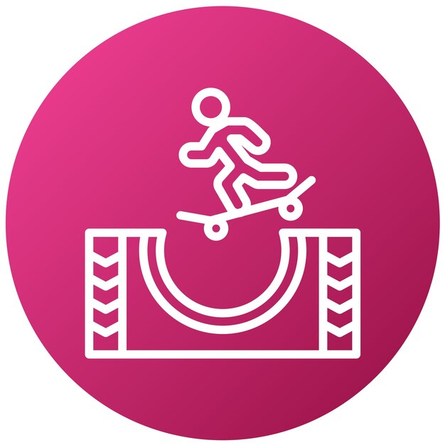 Diseño vectorial del parque de patinaje Icon Style