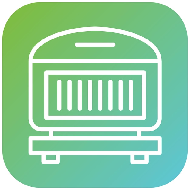 Diseño vectorial de parrilla para sándwiches Estilo de icono