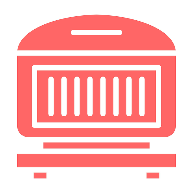 Diseño vectorial de parrilla para sándwiches Estilo de icono