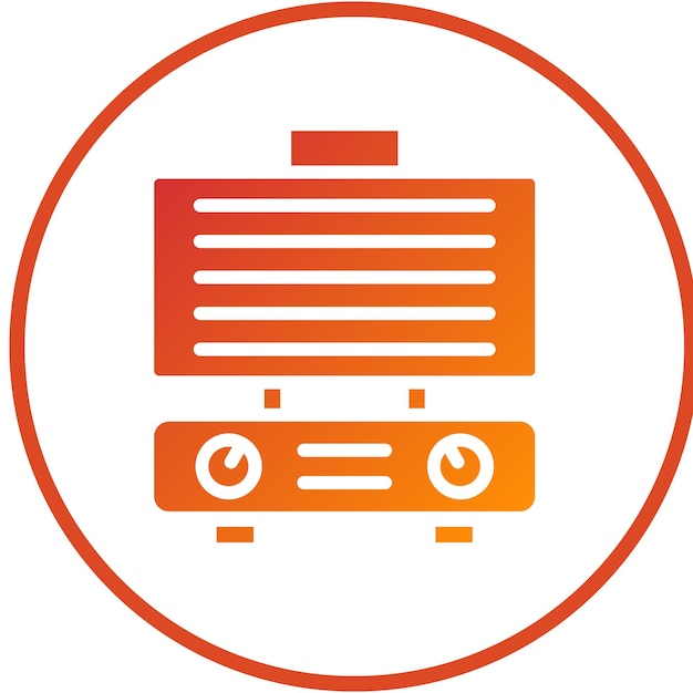 Diseño vectorial de parrillas interiores Estilo de icono