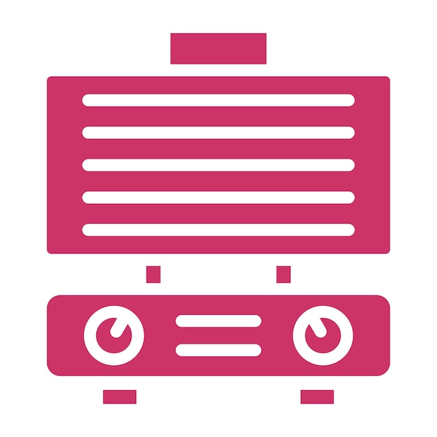 Diseño vectorial de parrillas interiores Estilo de icono