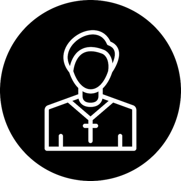 Diseño vectorial Pastor Estilo de icono