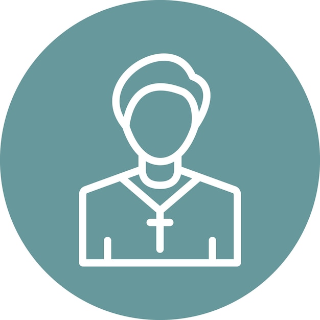 Diseño vectorial Pastor Estilo de icono