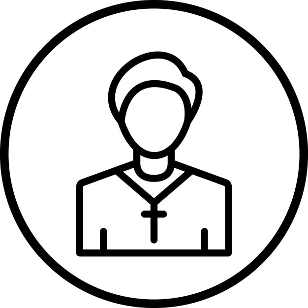 Diseño vectorial Pastor Estilo de icono